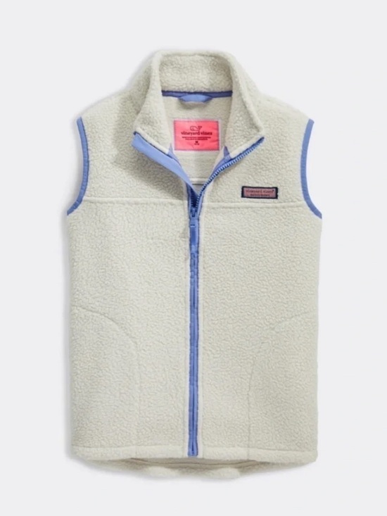 Vineyard Vines Other - Vineyard Vines Girls Cream Sherpa Vest